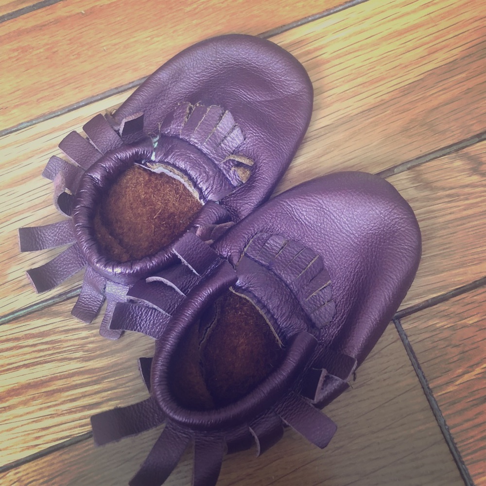 Baby/toddler leather moccasins